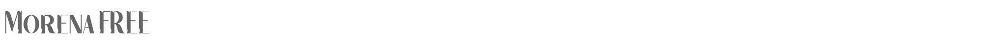 Sample characters Morena Font
